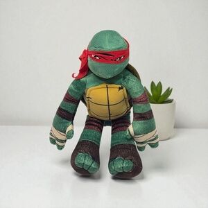 Raphael TMNT Plush Toy 12" Red Mask Ninja Turtle Stuffed Animal